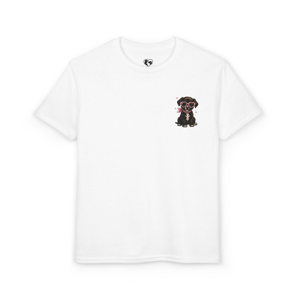 Youth T‑Shirt "Beauty and the Pup" Cute Puppy Graphic Tee