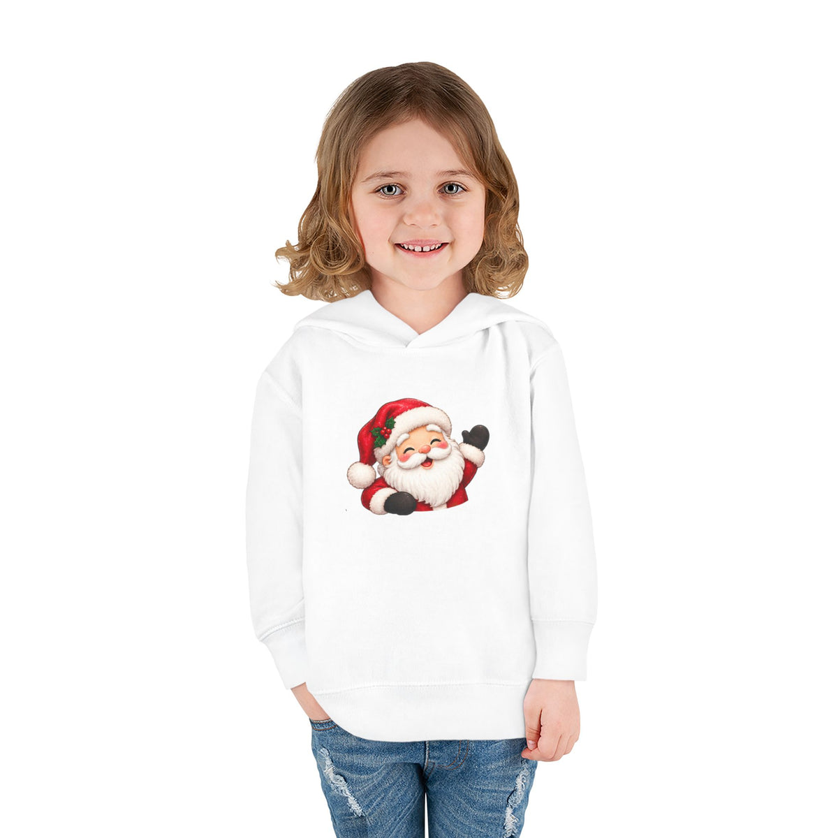 Toddler Hoodie – Holiday Helper Santa Christmas Pullover