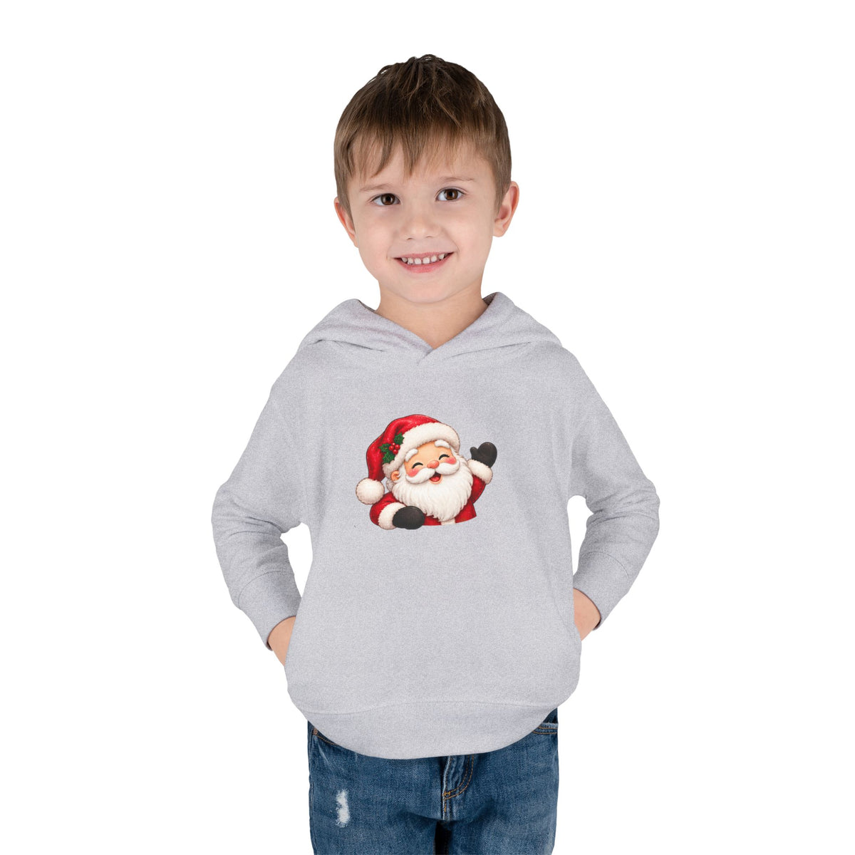 Toddler Hoodie – Holiday Helper Santa Christmas Pullover