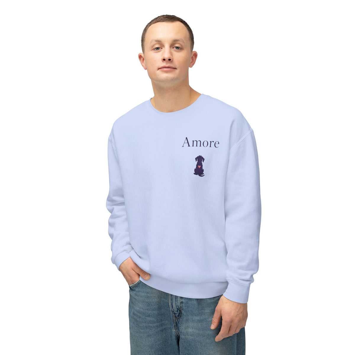 Adult Chase Sunsets Crewneck Sweatshirt Amore Silhouette Graphic