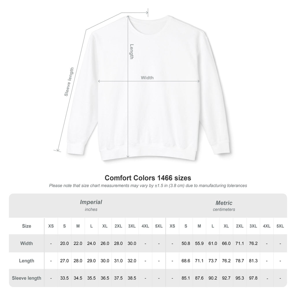 Amore Heart Lightweight Crewneck Sweatshirt Pullover