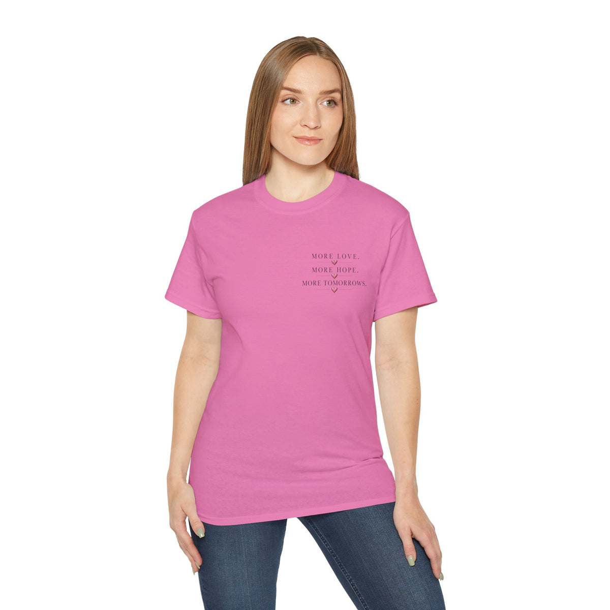 Team Amore Tee — "More Love, More Hope, More Tomorrow" Breast Cancer Awareness Shirt