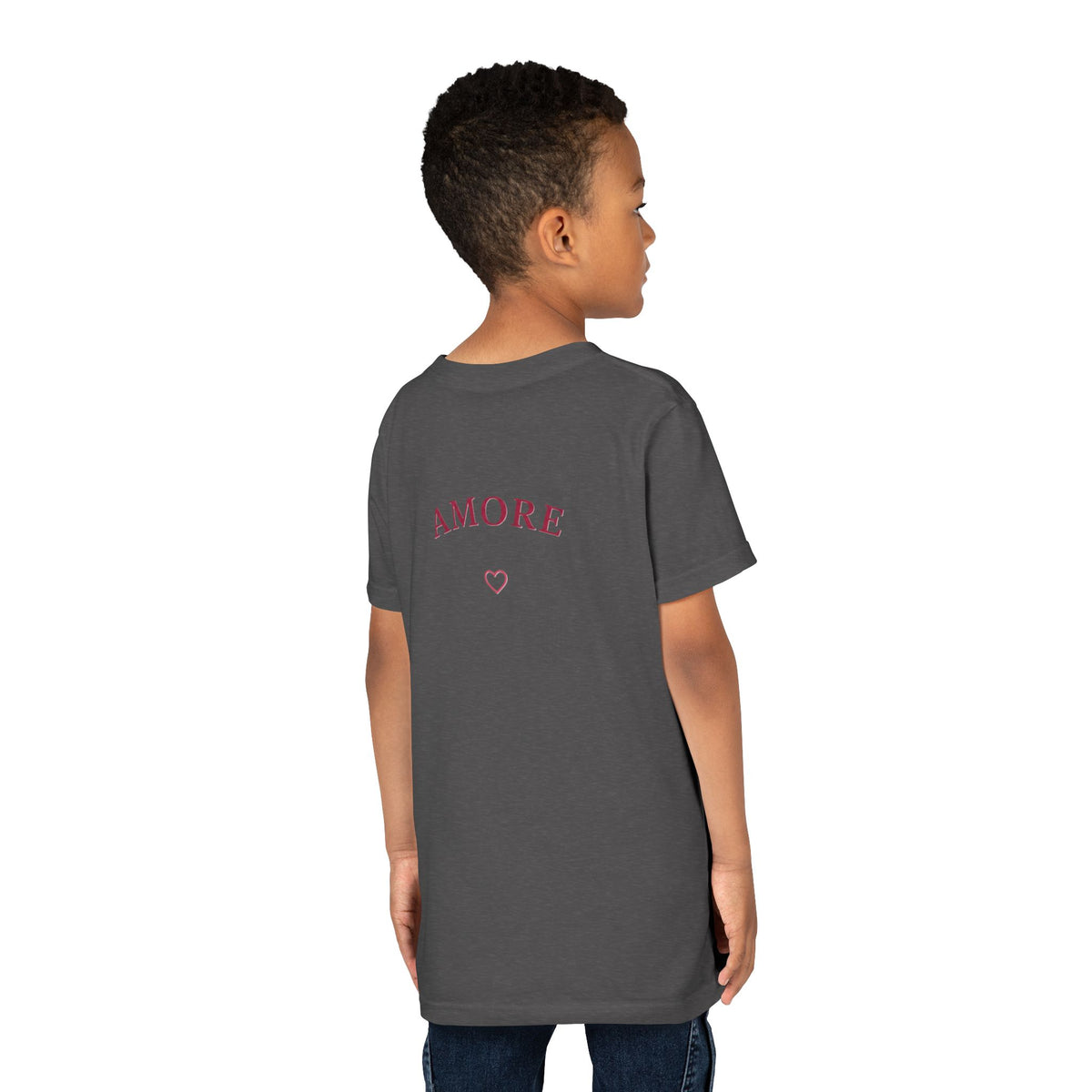 Amore Heart Graphic Youth T-Shirt