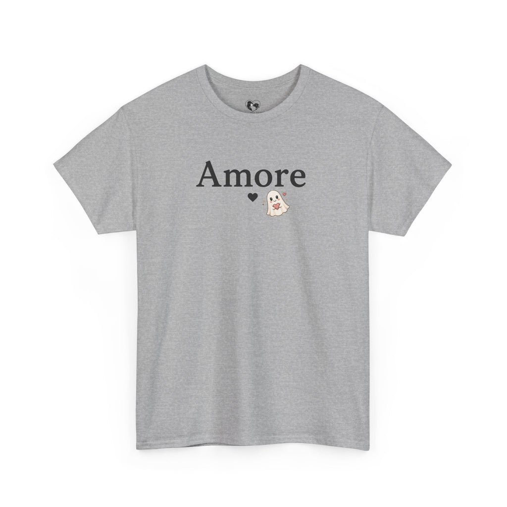 Women's Amore Halloween Icon Palm Trees & Pumpkin Spice Graphic T-Shirt
