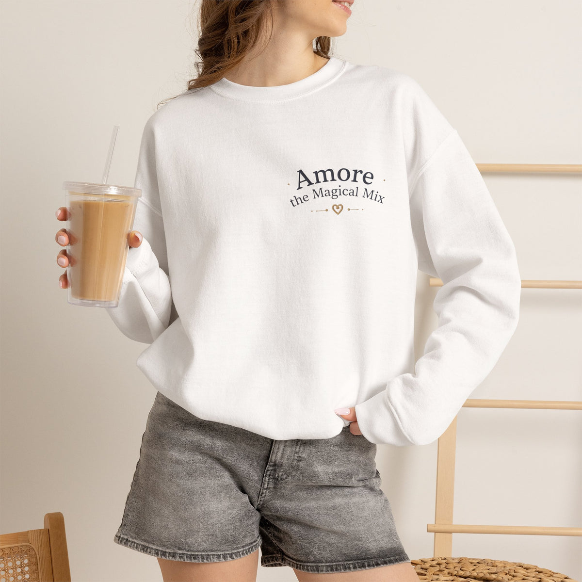 Women's Amore Magical Mix Crewneck Sweatshirt Heart Dreamer Design