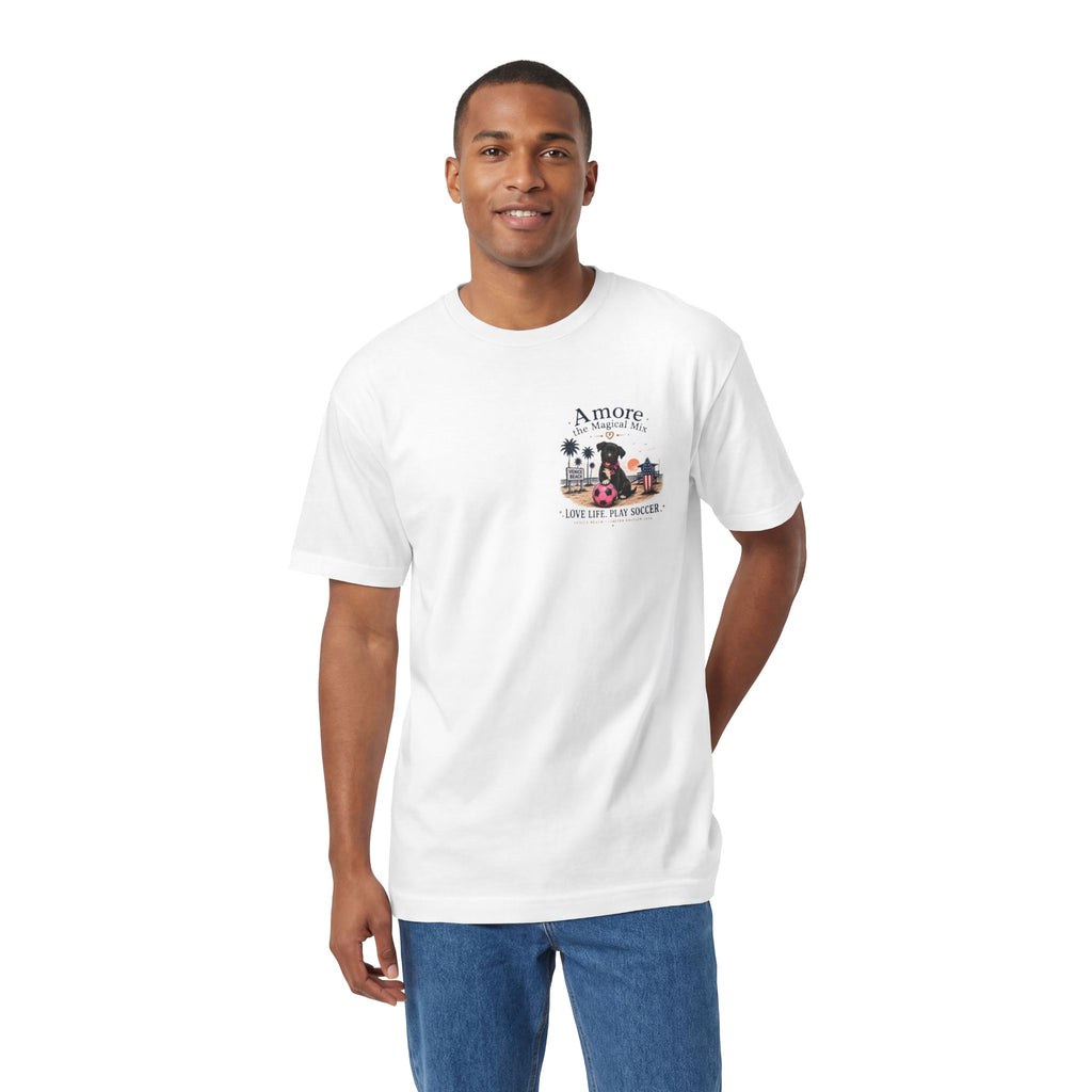 Soccer Dog Tee — "I Came for Soccer, I Left with Magic" Venice Beach T‑Shirt