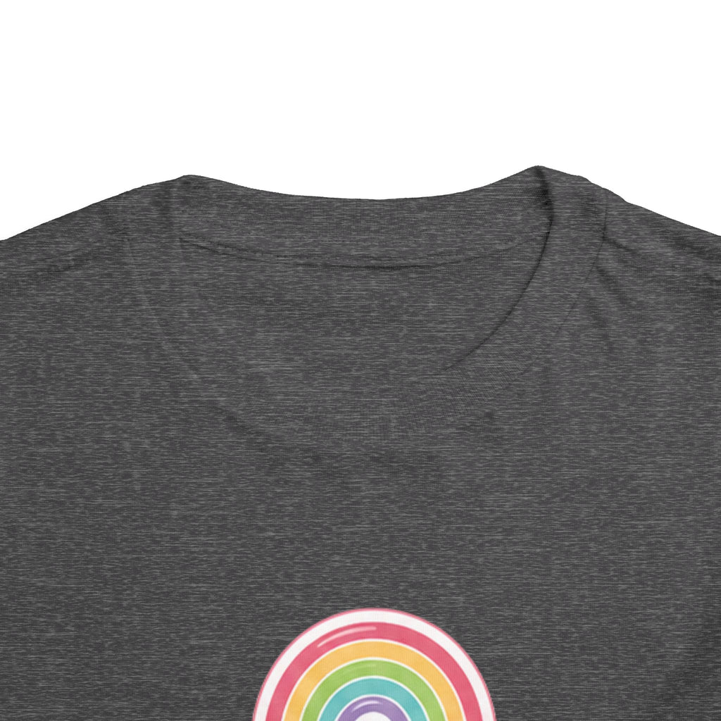 Toddler Rainbow with Heart Clouds T-Shirt