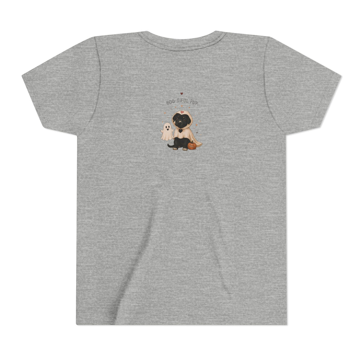 Youth Tee 'Amore' Puppy Ghost Graphic Shirt (Boo-tiful Pup Back)