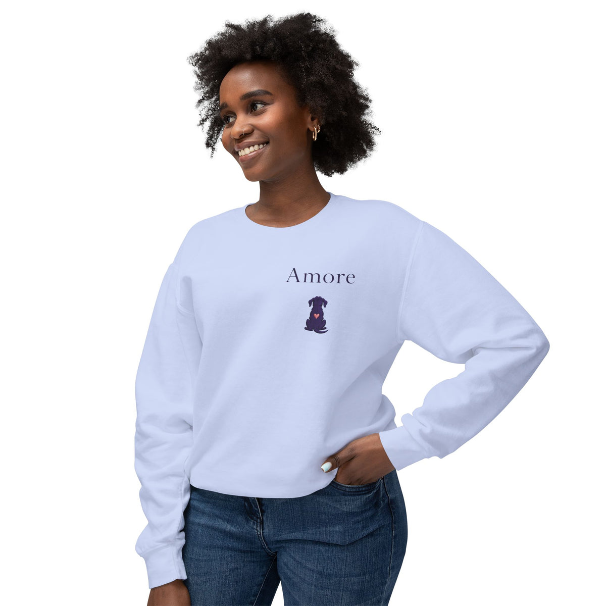 Adult Chase Sunsets Crewneck Sweatshirt Amore Silhouette Graphic