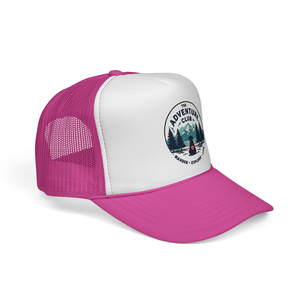 Unisex Adult Adventure Club Trucker Cap – Hiking Mountains Patch Hat