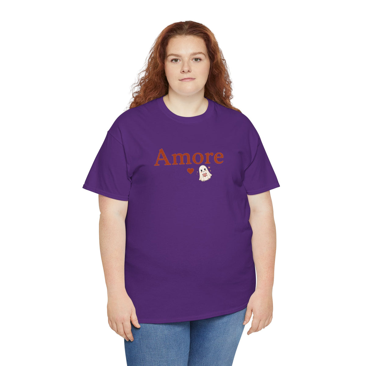Women's Amore Halloween Icon Palm Trees & Pumpkin Spice Graphic T-Shirt