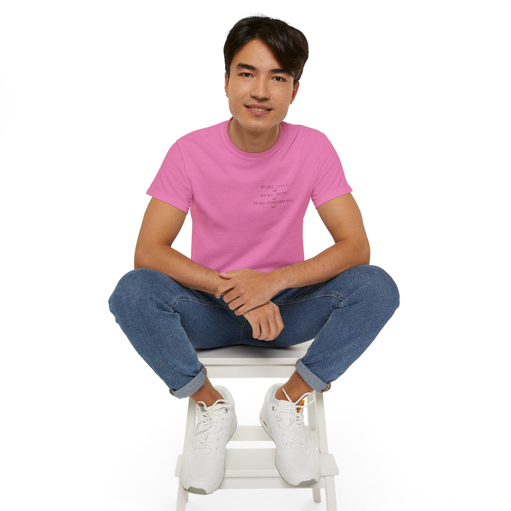 Team Amore Tee — "More Love, More Hope, More Tomorrow" Breast Cancer Awareness Shirt
