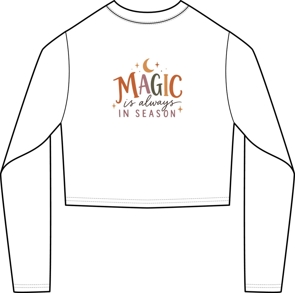 Magic Always in Season Women's Crop Long-Sleeve Tee