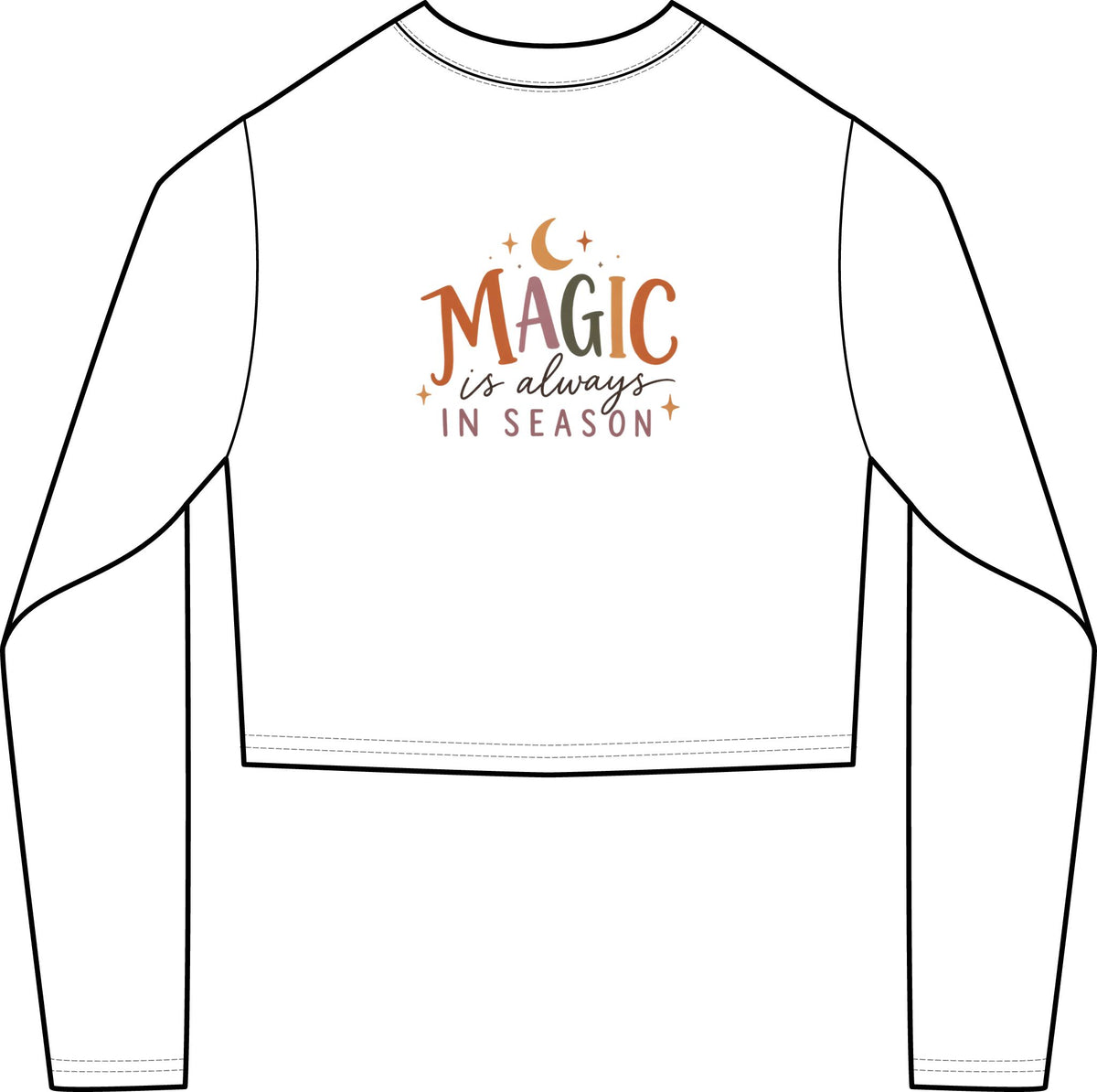 Magic Always in Season Women's Crop Long-Sleeve Tee