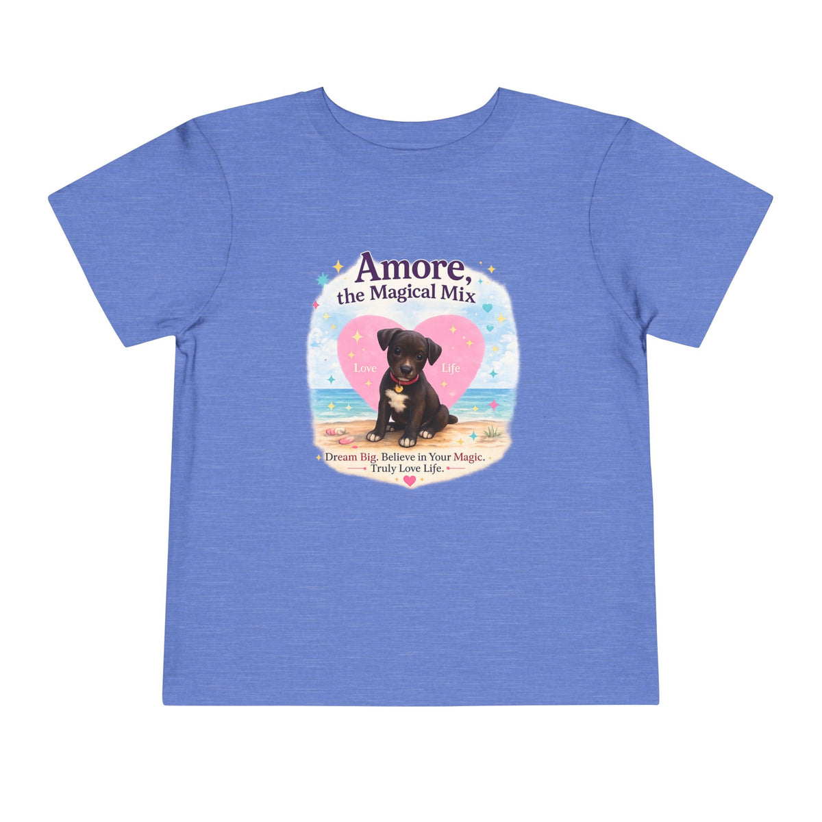 Toddler Tee "Amore the Magical Mix" Puppy Love Beach Shirt
