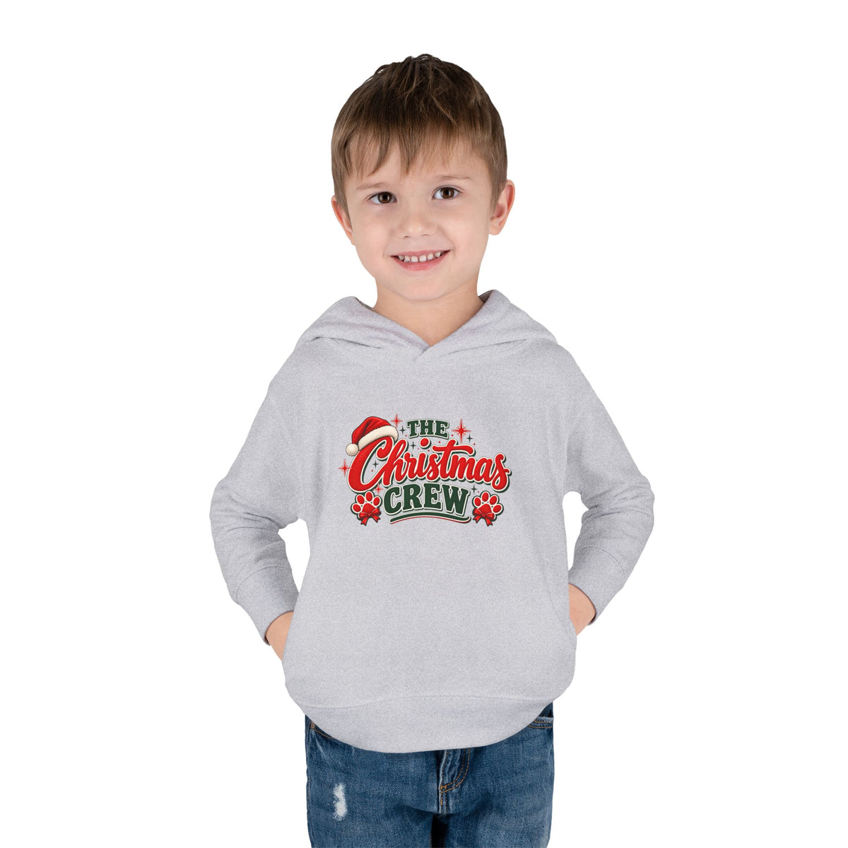 Toddler Festive Holiday Hoodie "The Christmas Crew"