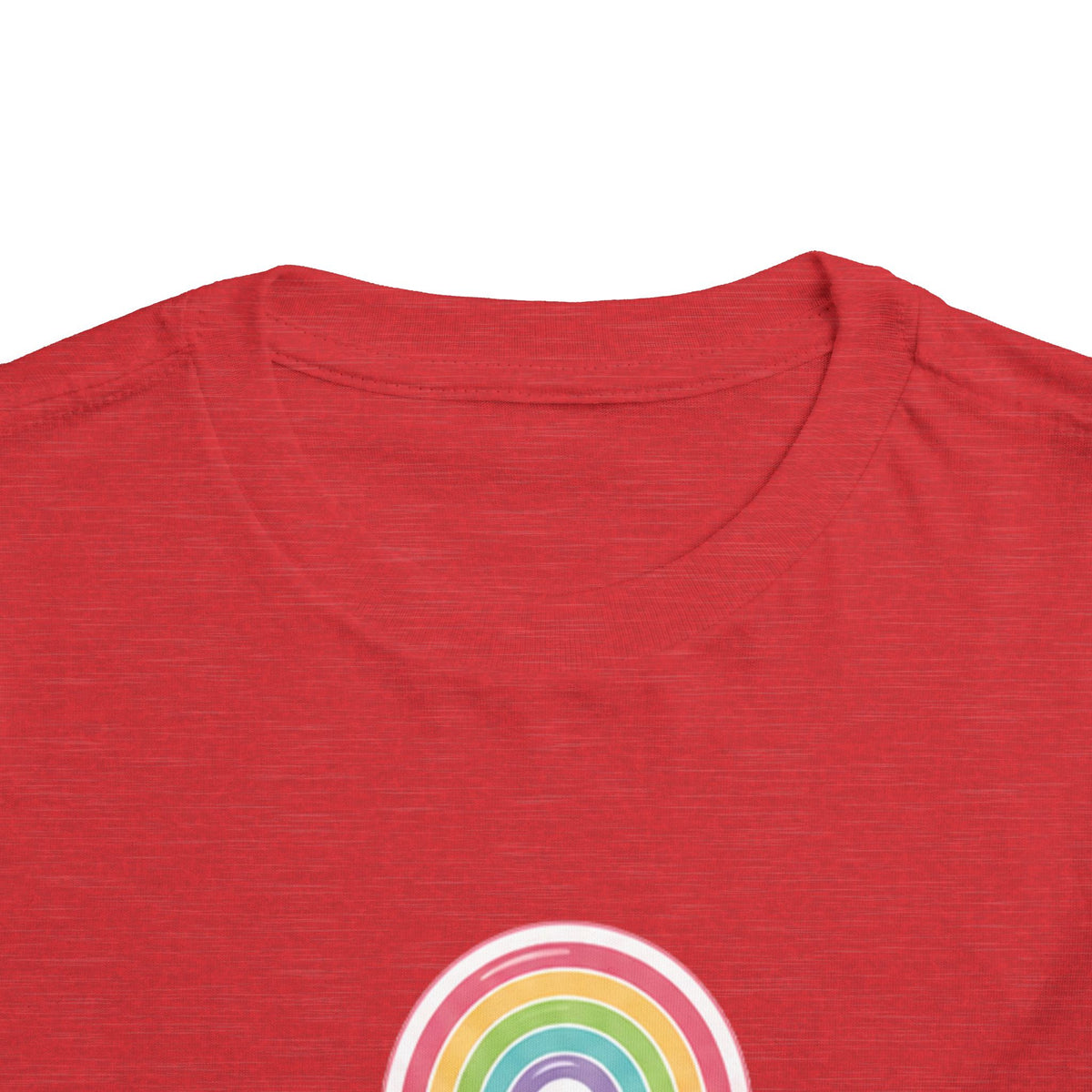 Toddler Rainbow with Heart Clouds T-Shirt