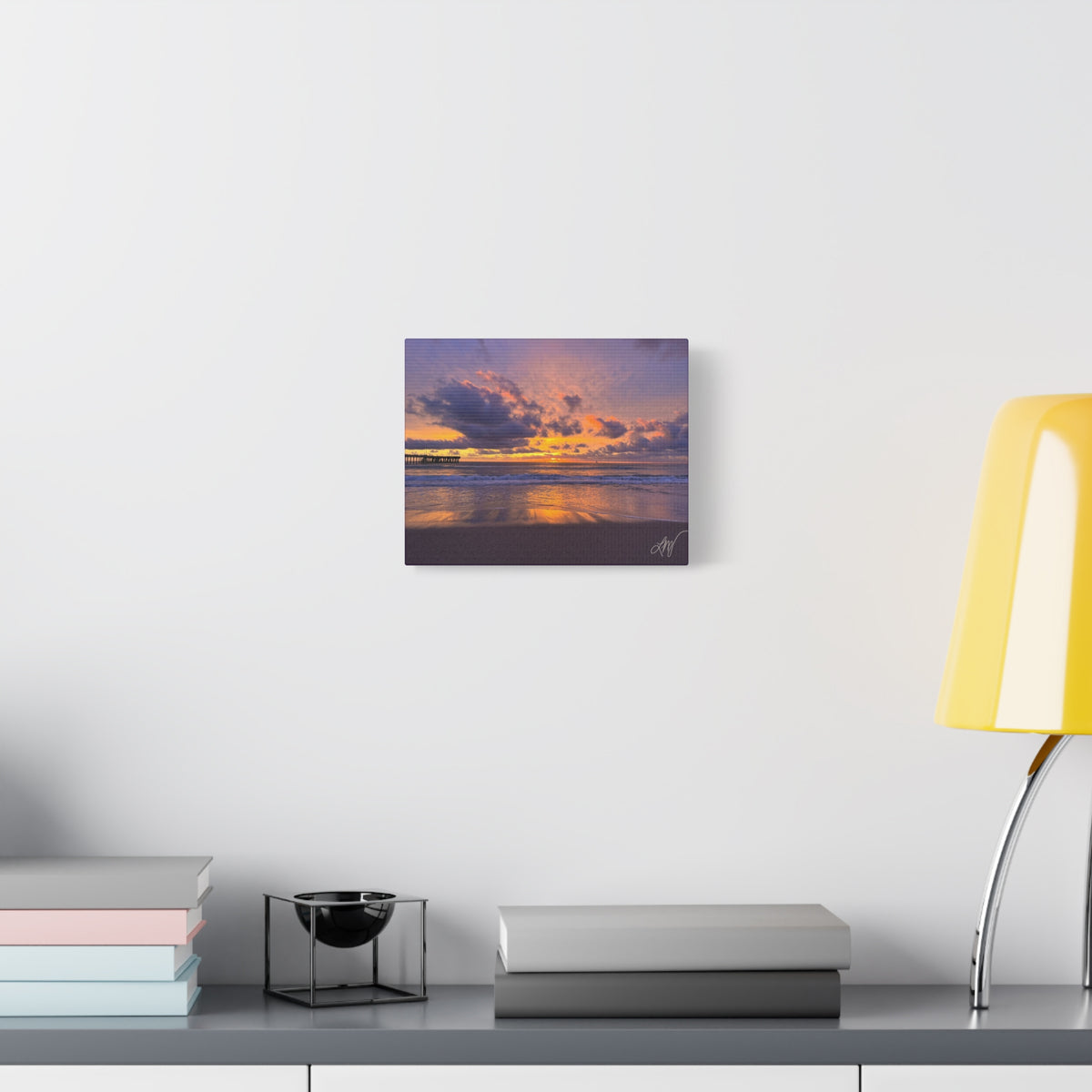 Sunset Beach Canvas Print - Matte Stretched Wall Art