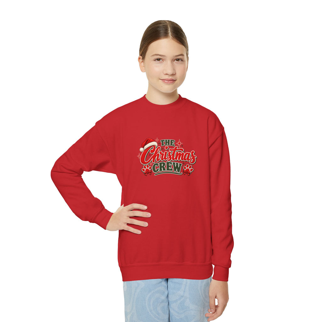 Youth Holiday Crewneck Sweatshirt - 'The Christmas Crew'