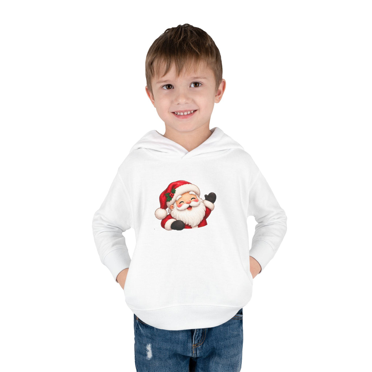 Toddler Hoodie – Holiday Helper Santa Christmas Pullover
