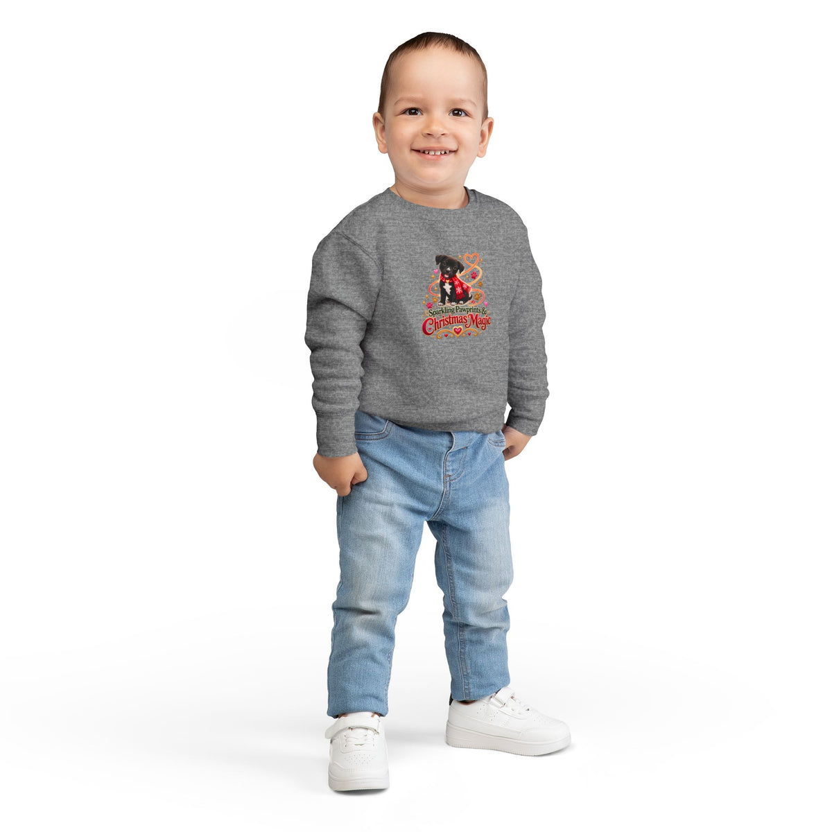 Toddler Christmas Magic Sparkling Pumpkin Sweatshirt