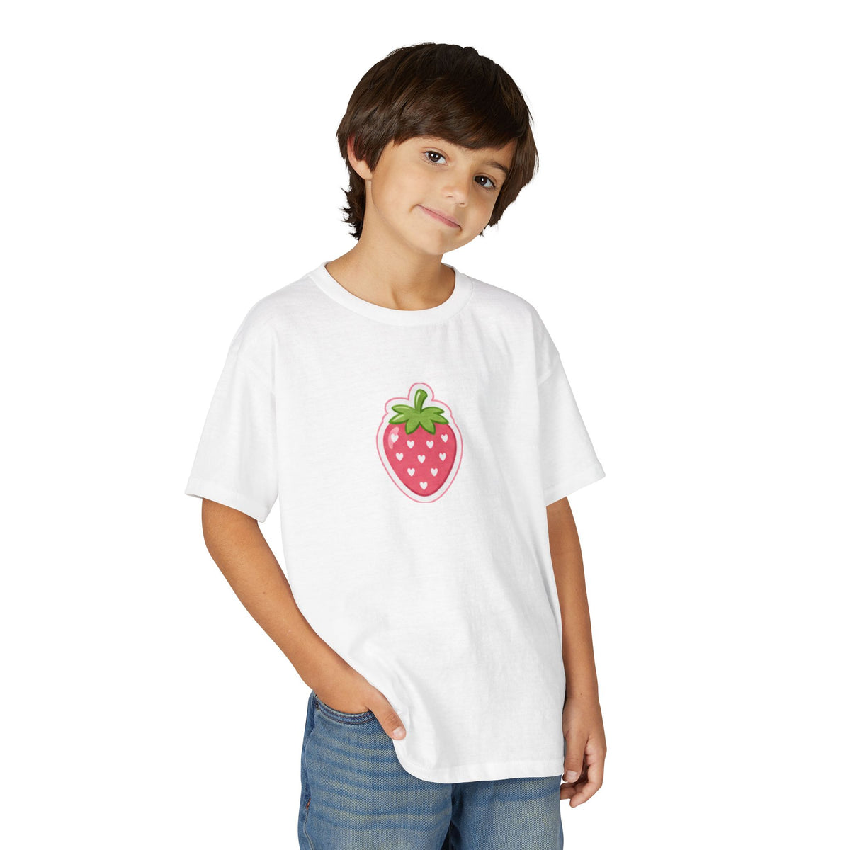 Kids Strawberry Fruit T-Shirt Amore Puppy Graphic