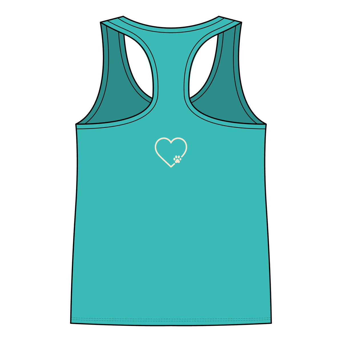 Women's 'Amore' Heart Graphic Racerback Tank Top