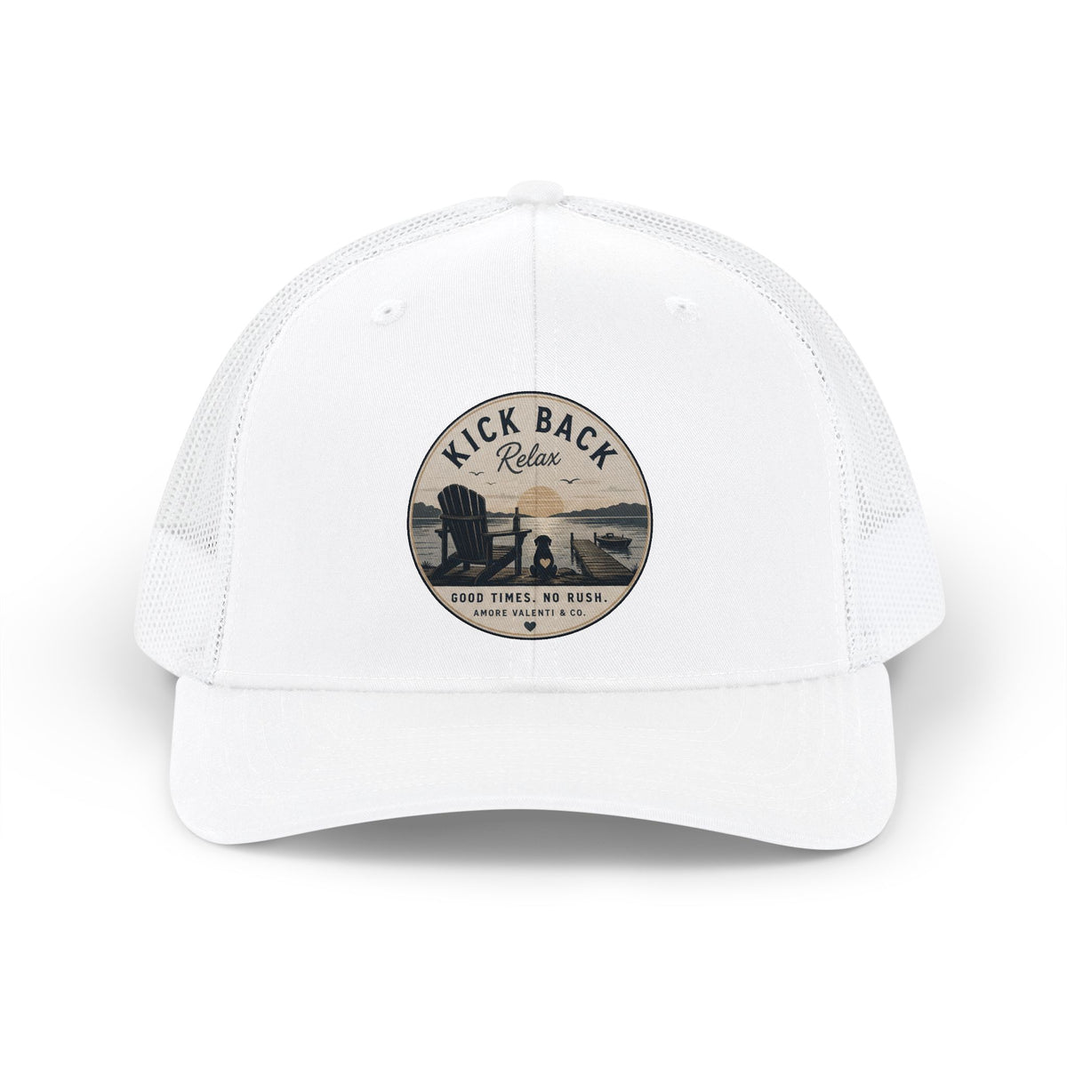 Unisex Adult Kick Back Relax Trucker Vintage Snapback Hat