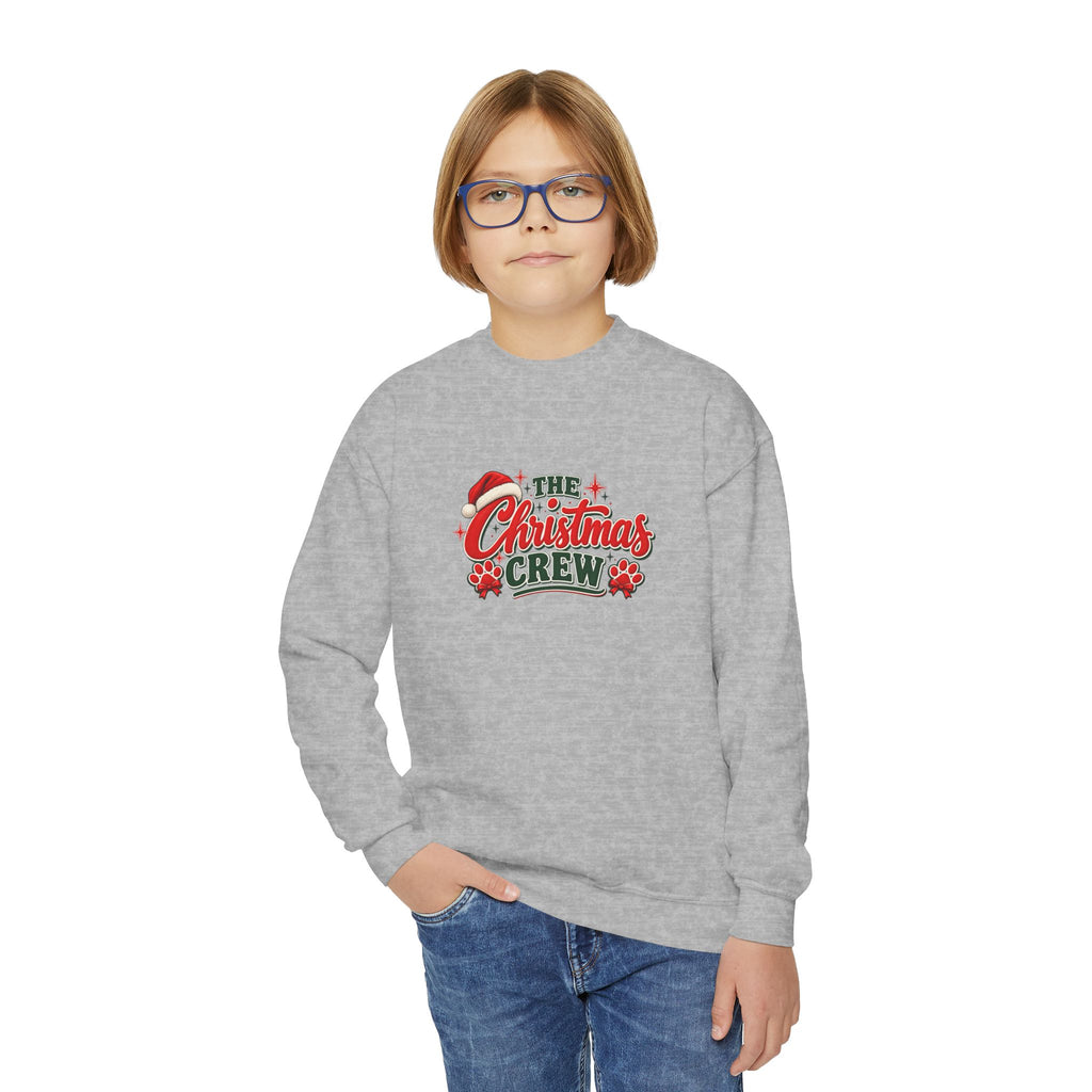 Youth Holiday Crewneck Sweatshirt - 'The Christmas Crew'