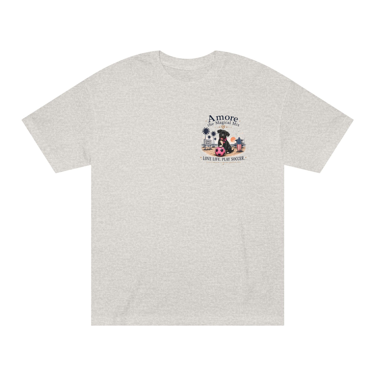 Soccer Dog Tee — "I Came for Soccer, I Left with Magic" Venice Beach T‑Shirt
