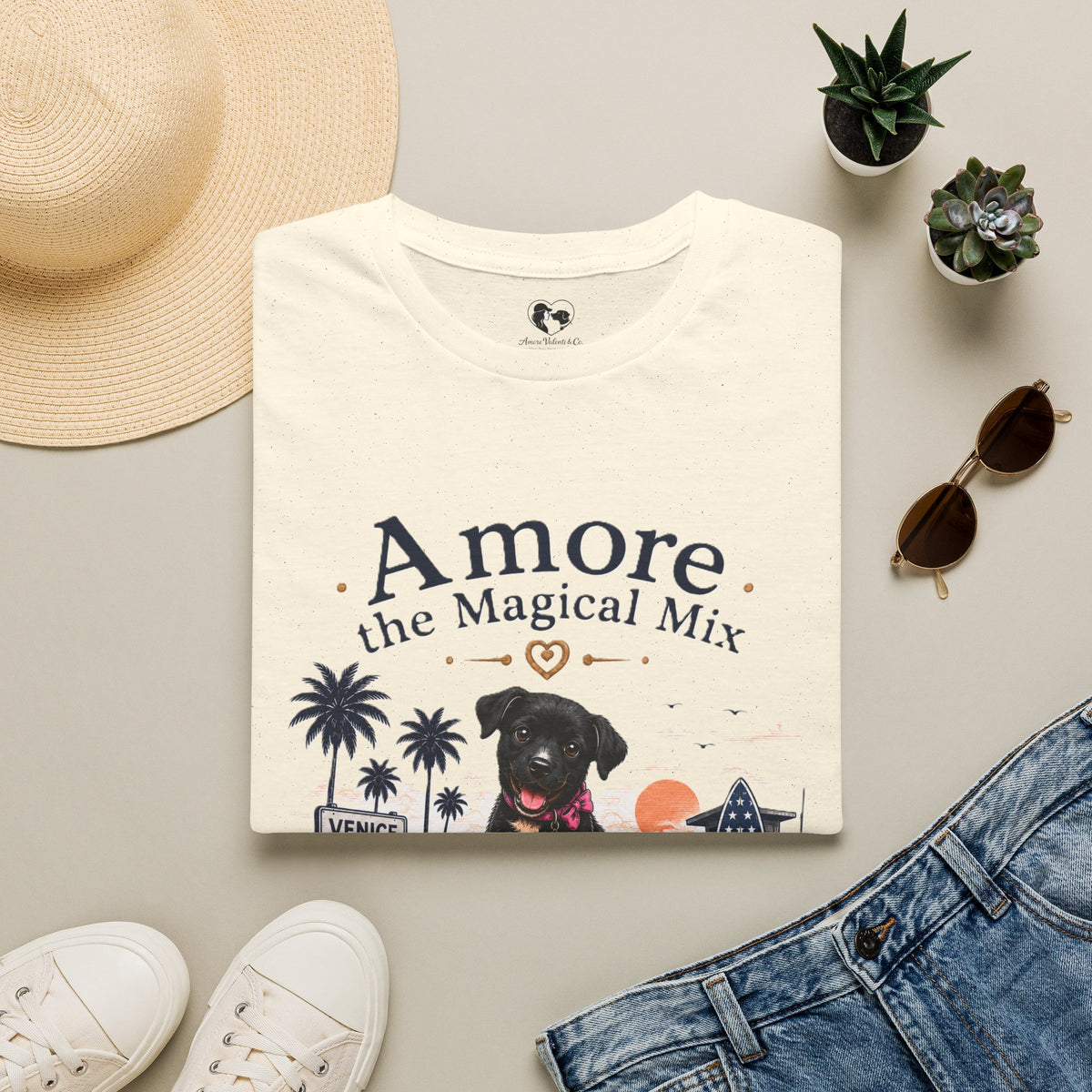 Adult Soccer Cup 2026 Venice Beach T-Shirt "Amore the Magical Mix"