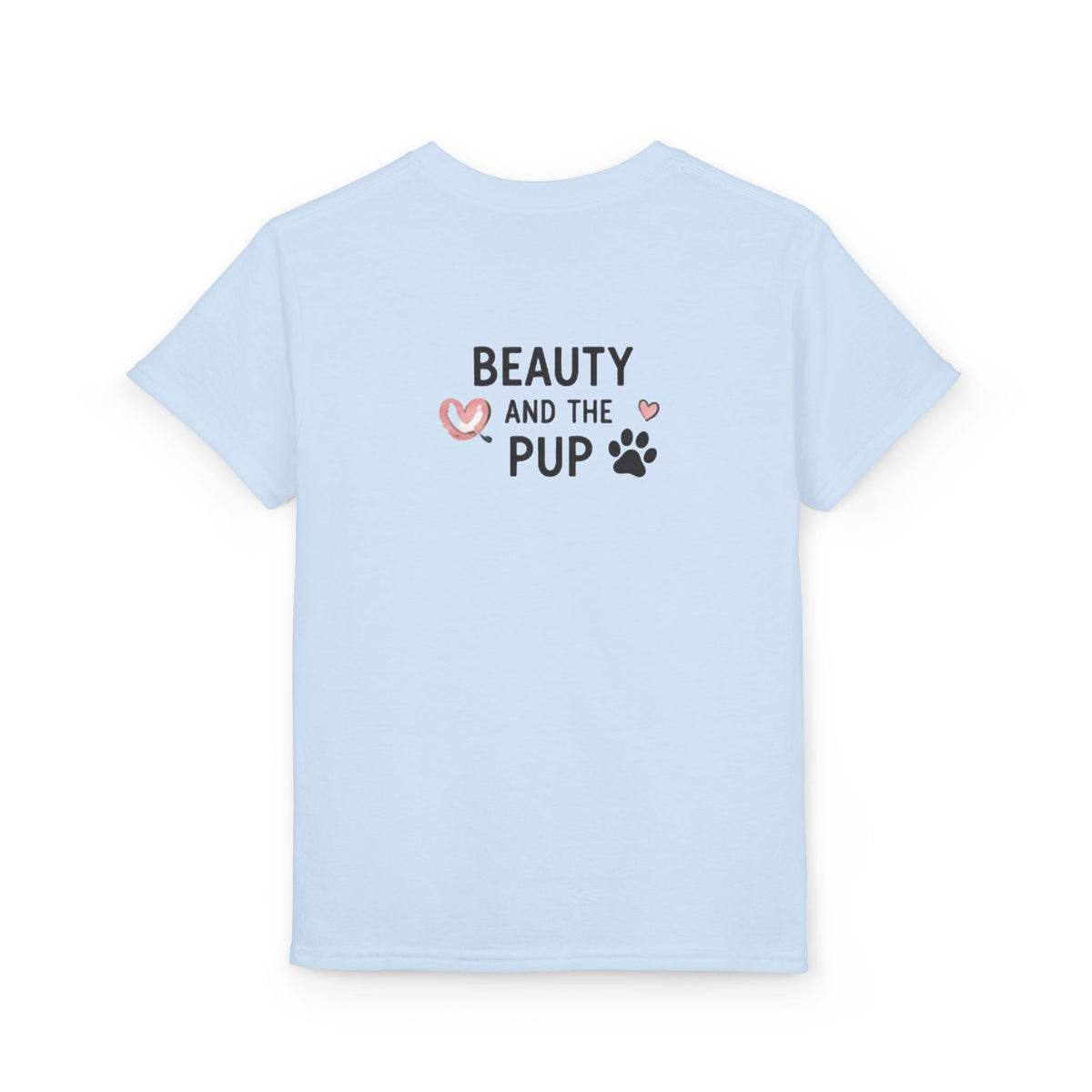 Youth T‑Shirt "Beauty and the Pup" Cute Puppy Graphic Tee