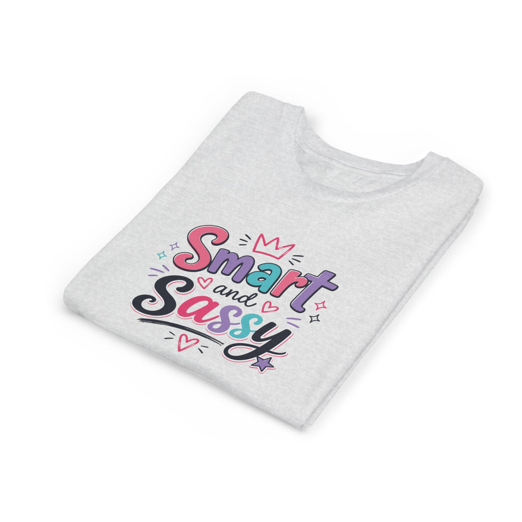 Youth Girls Smart and Sassy Pink & Purple Amore Graphic T-Shirt