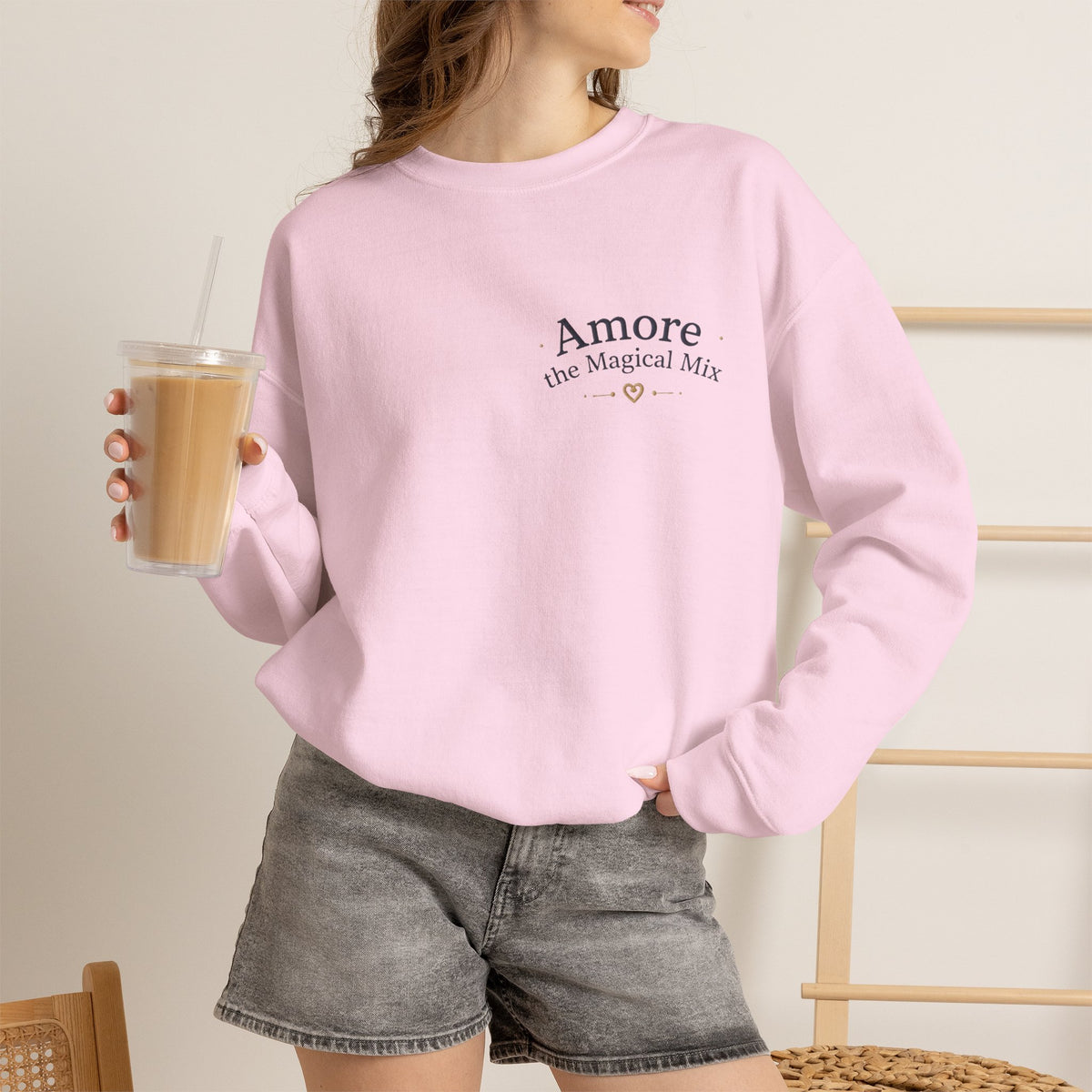 Women's Amore Magical Mix Crewneck Sweatshirt Heart Dreamer Design