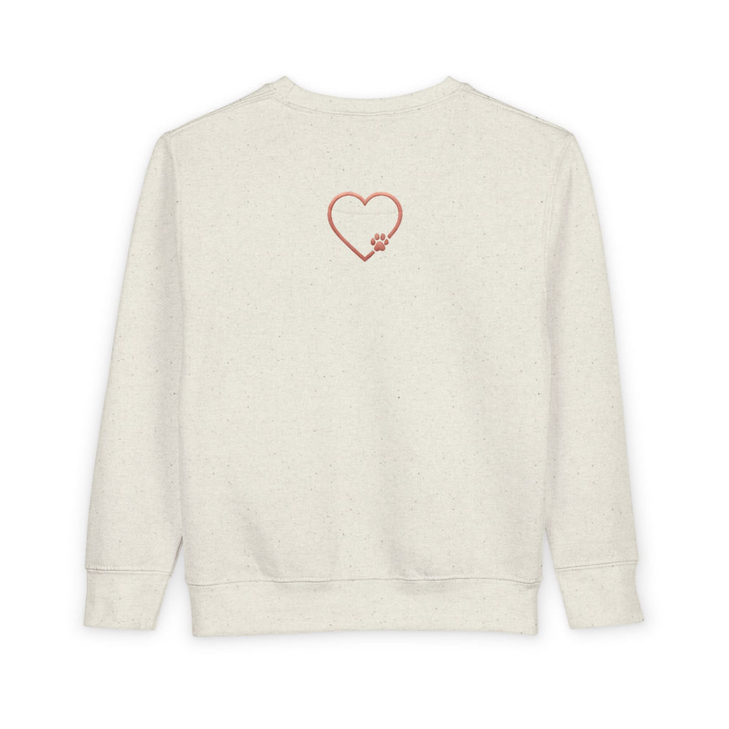 Toddler Amore Sweatshirt Heart Paw Graphic
