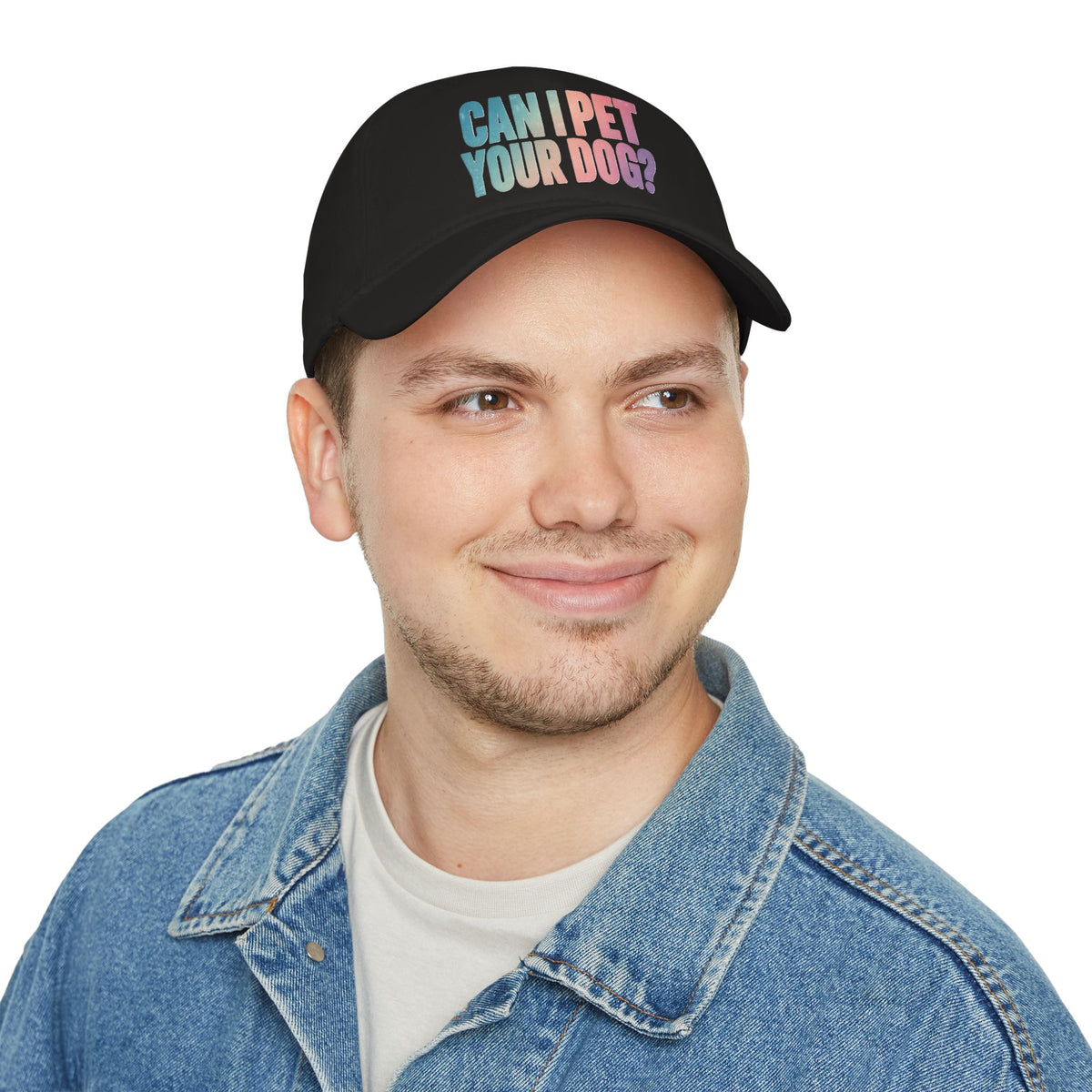 "Can I Pet Your Dog?" Low Profile Baseball Cap – Cute Pet Lover Hat