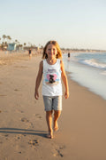 Kids Tank Top "Amore, the Magical Mix" Puppy Beach Graphic (Dream Big, Believe in Your Magic)