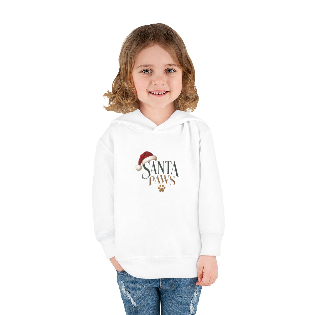 Santa Paws Toddler Christmas Hoodie