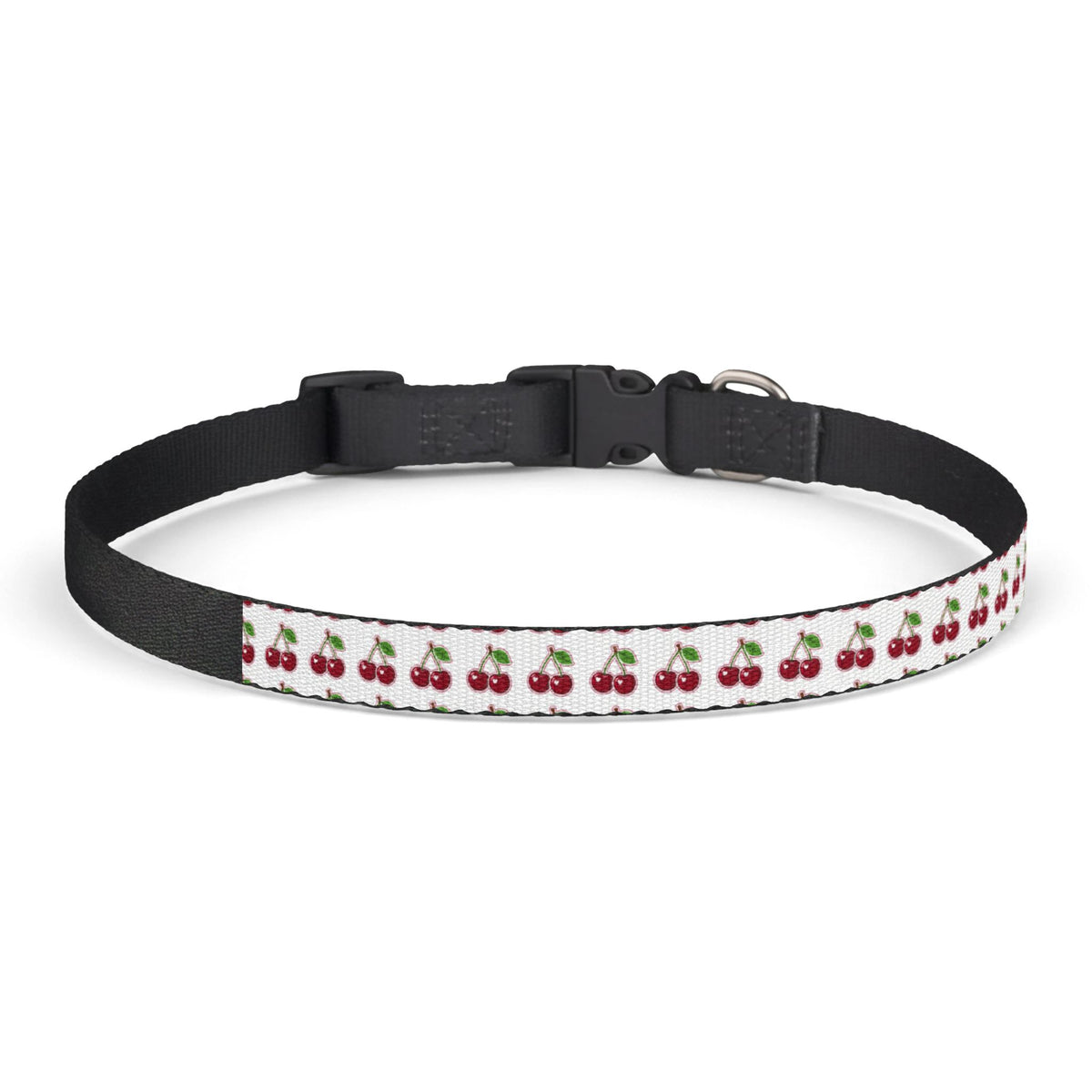 Clip-on Pet Collar Cherry Pattern