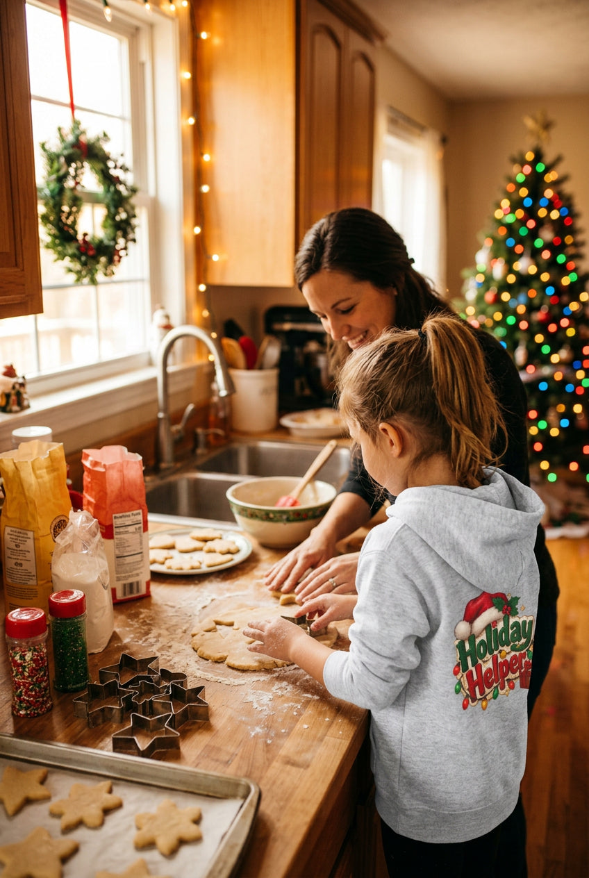 Toddler Hoodie – Holiday Helper Santa Christmas Pullover