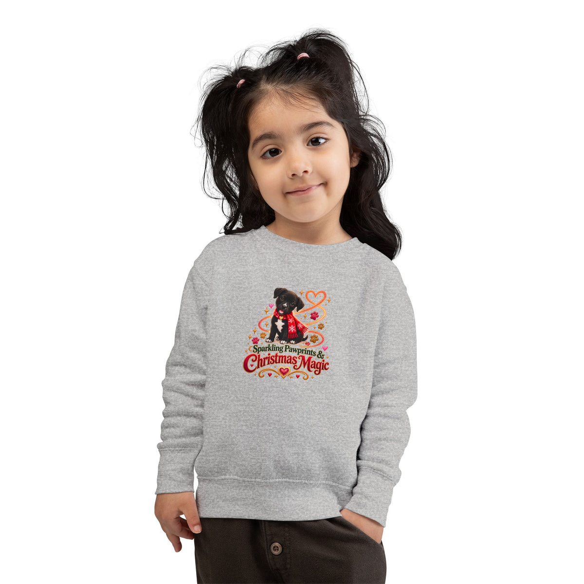Toddler Christmas Magic Sparkling Pumpkin Sweatshirt