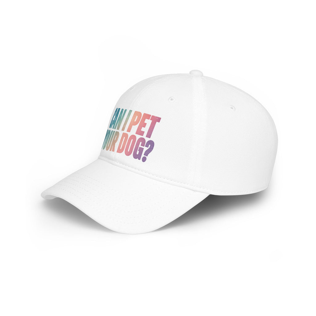 "Can I Pet Your Dog?" Low Profile Baseball Cap – Cute Pet Lover Hat
