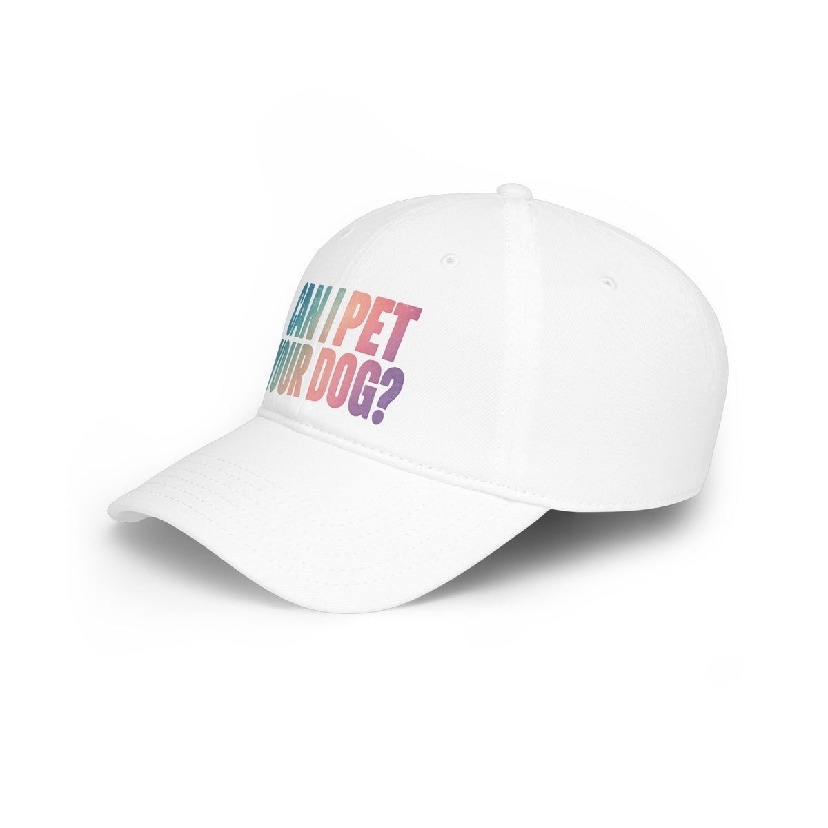 "Can I Pet Your Dog?" Low Profile Baseball Cap – Cute Pet Lover Hat