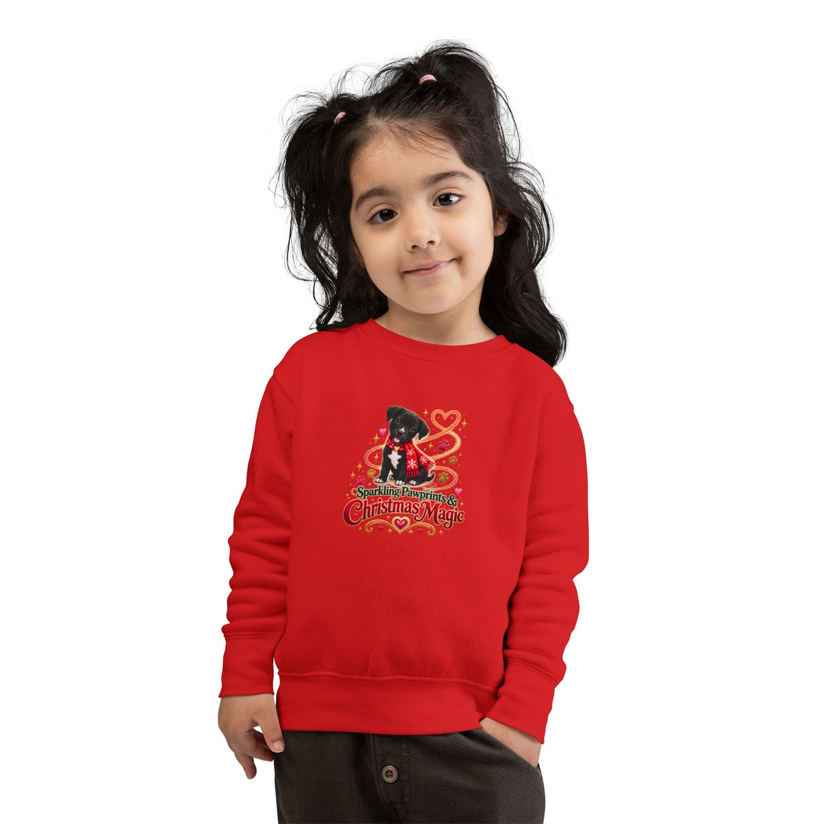 Toddler Christmas Magic Sparkling Pumpkin Sweatshirt