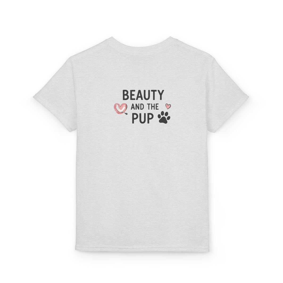 Youth T‑Shirt "Beauty and the Pup" Cute Puppy Graphic Tee