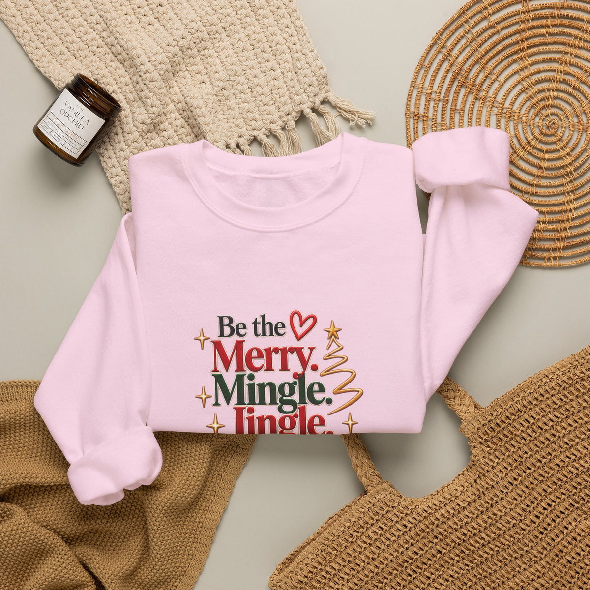 Be the Merry Mingle Jingle Christmas Crewneck Sweatshirt