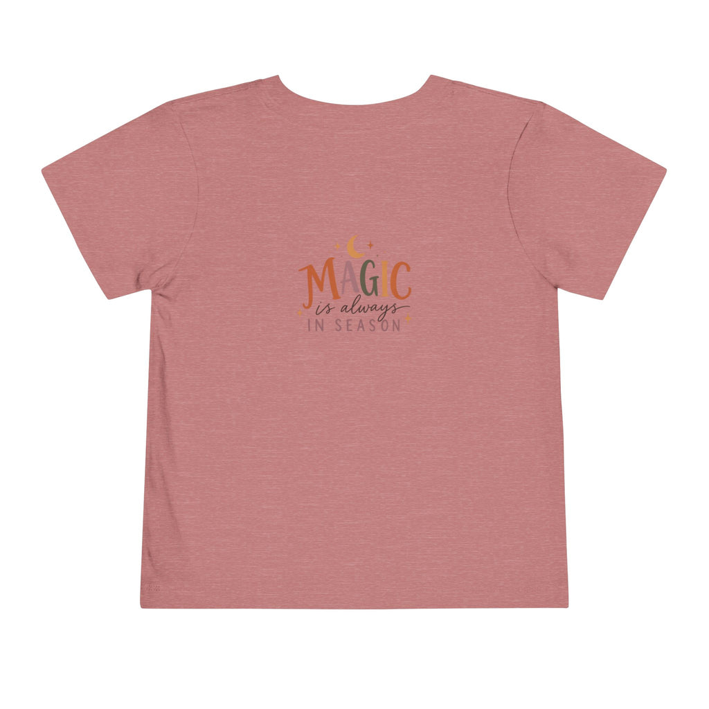 Toddler Tee "Magic Is Always In Season" Puppy & Moon Graphic