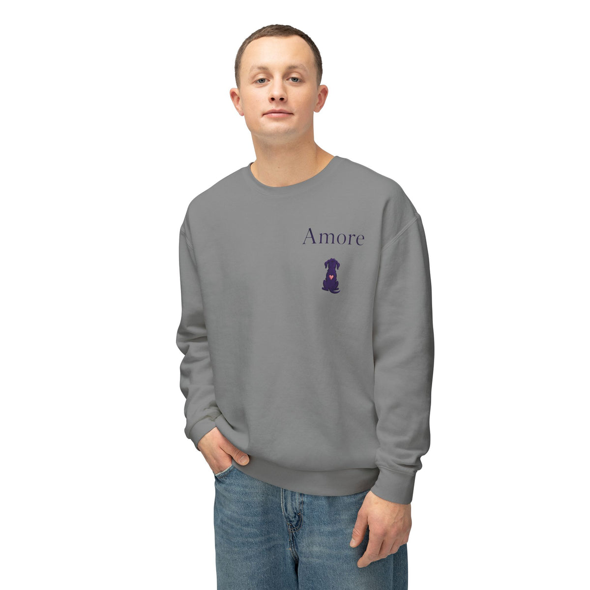 Adult Chase Sunsets Crewneck Sweatshirt Amore Silhouette Graphic