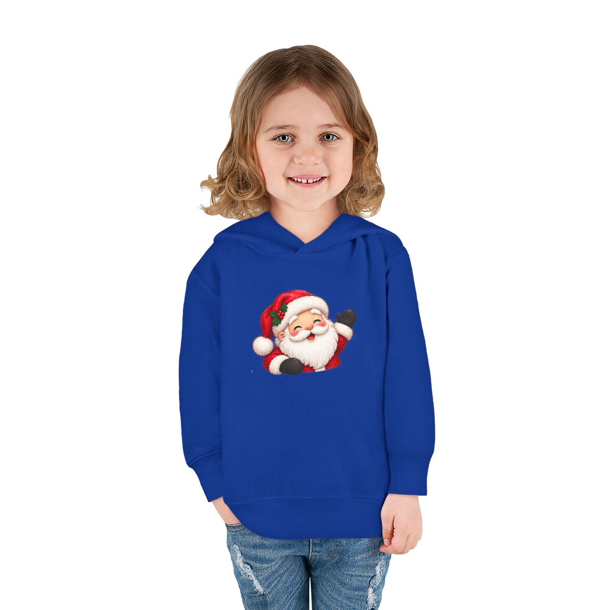 Toddler Hoodie – Holiday Helper Santa Christmas Pullover
