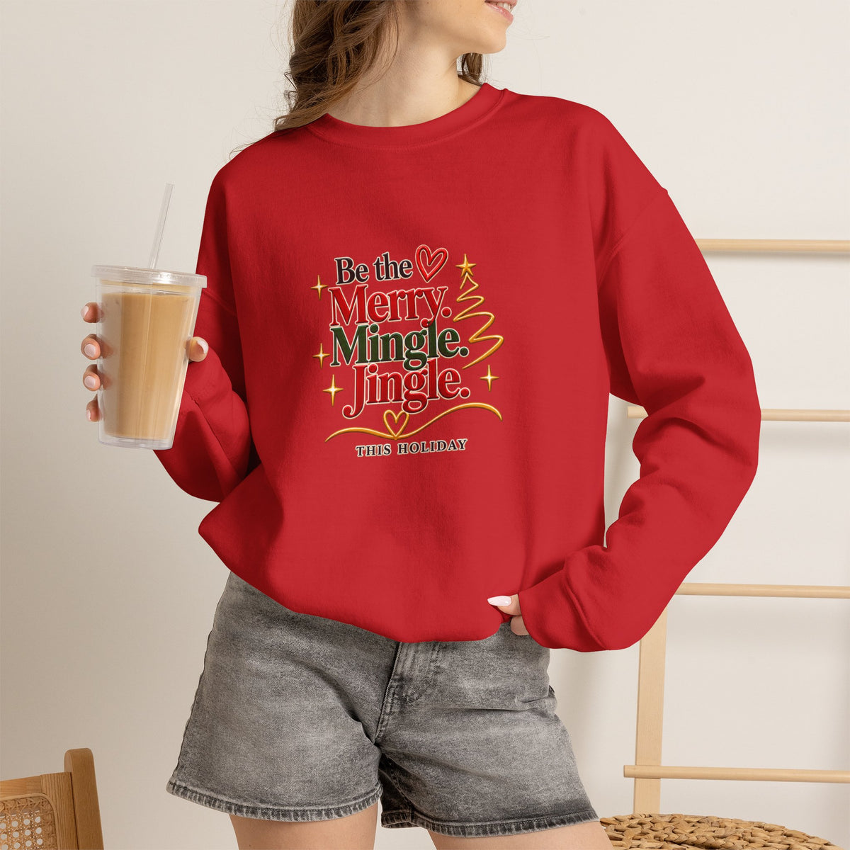 Be the Merry Mingle Jingle Christmas Crewneck Sweatshirt